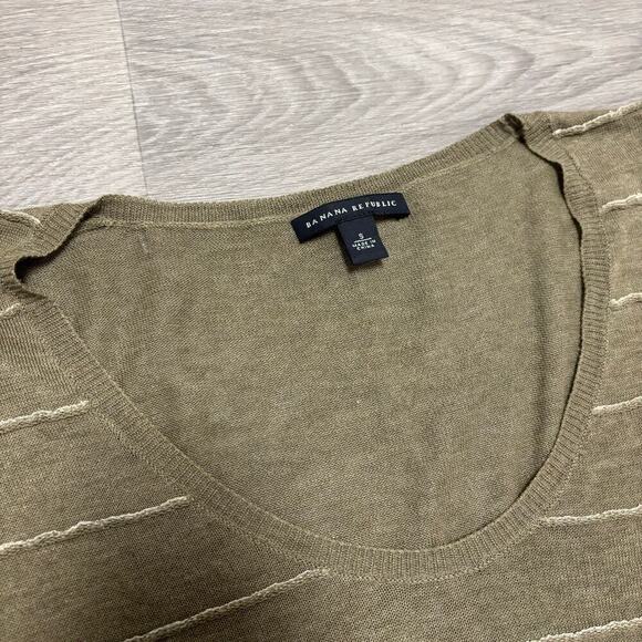 Banana Republic Short Sleeve Women's Sweater Pullover Cotton Knit  Size S - Picture 5 of 8
